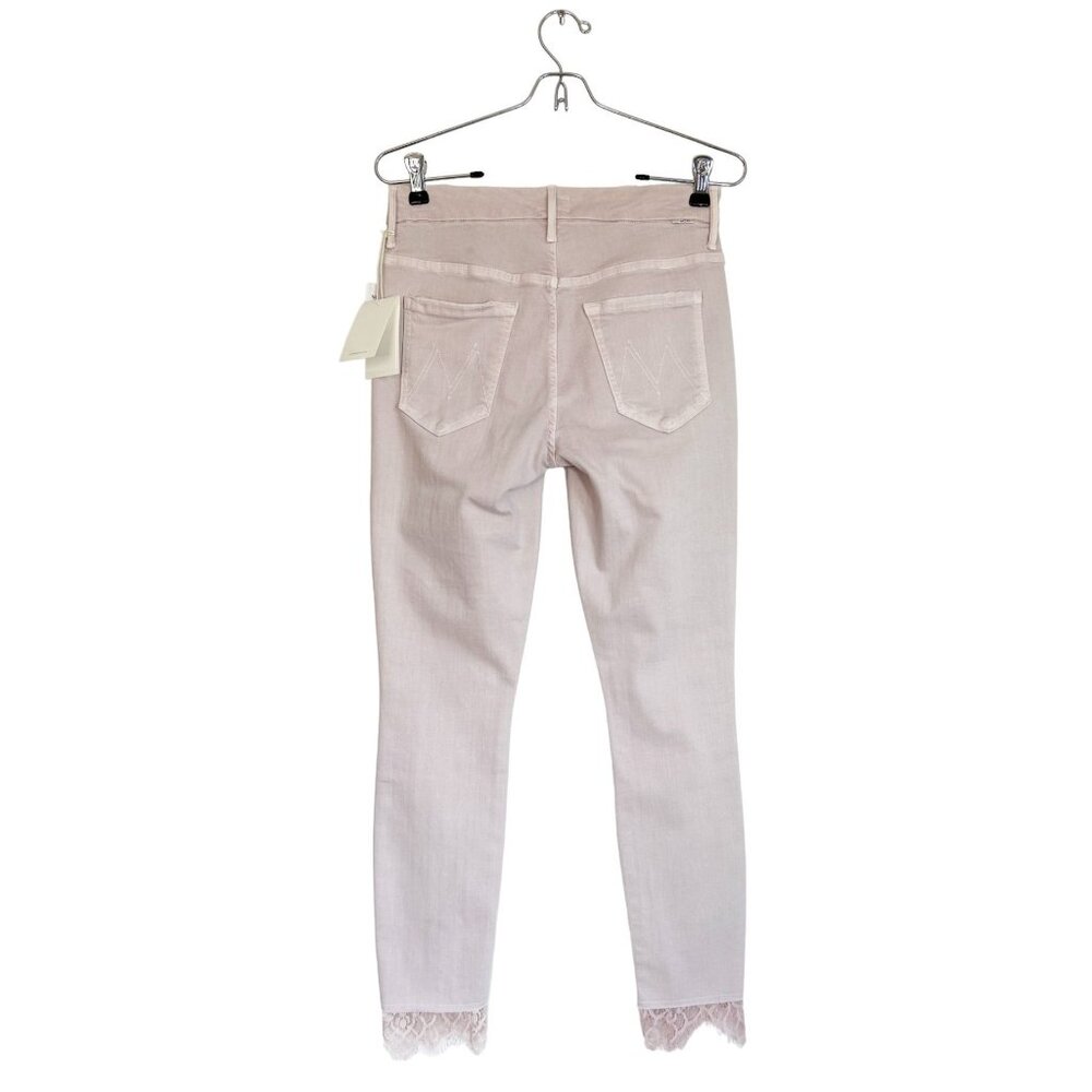 Mother High Waisted Looker Dagger Ankle Fray in Blush - Sz 27 - NWT - Picture 3 of 14
